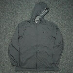 Travis Mathew Jacket Men XL Gray Performance Full Zip Pockets Hooded Golf